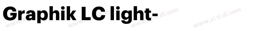 Graphik LC light字体转换
